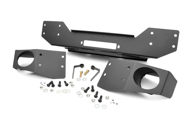 Jeep Hybrid Stubby Winch Bumper 07-18 Wrangler JK Rough Country