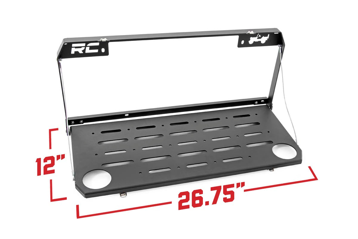 Rough Country | Tailgate Table | Jeep Folding Tailgate Table 18-20 Wrangler JL / JLU Rough Country | 10625