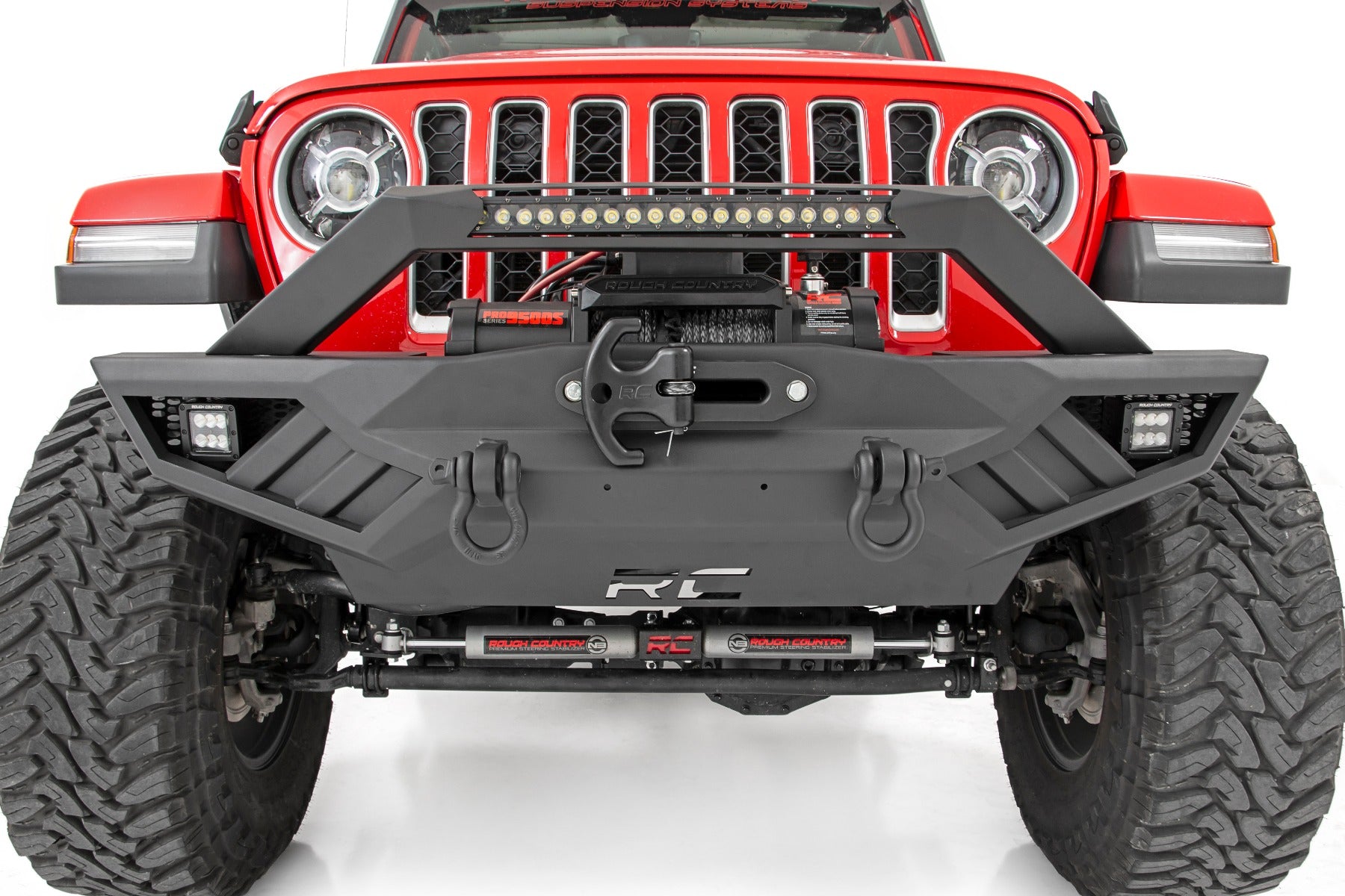 Rough Country | Front Bumpers | Jeep Full Width Off-Road Front Bumper For JK,JL, Gladiator JT Rough Country | 10645A