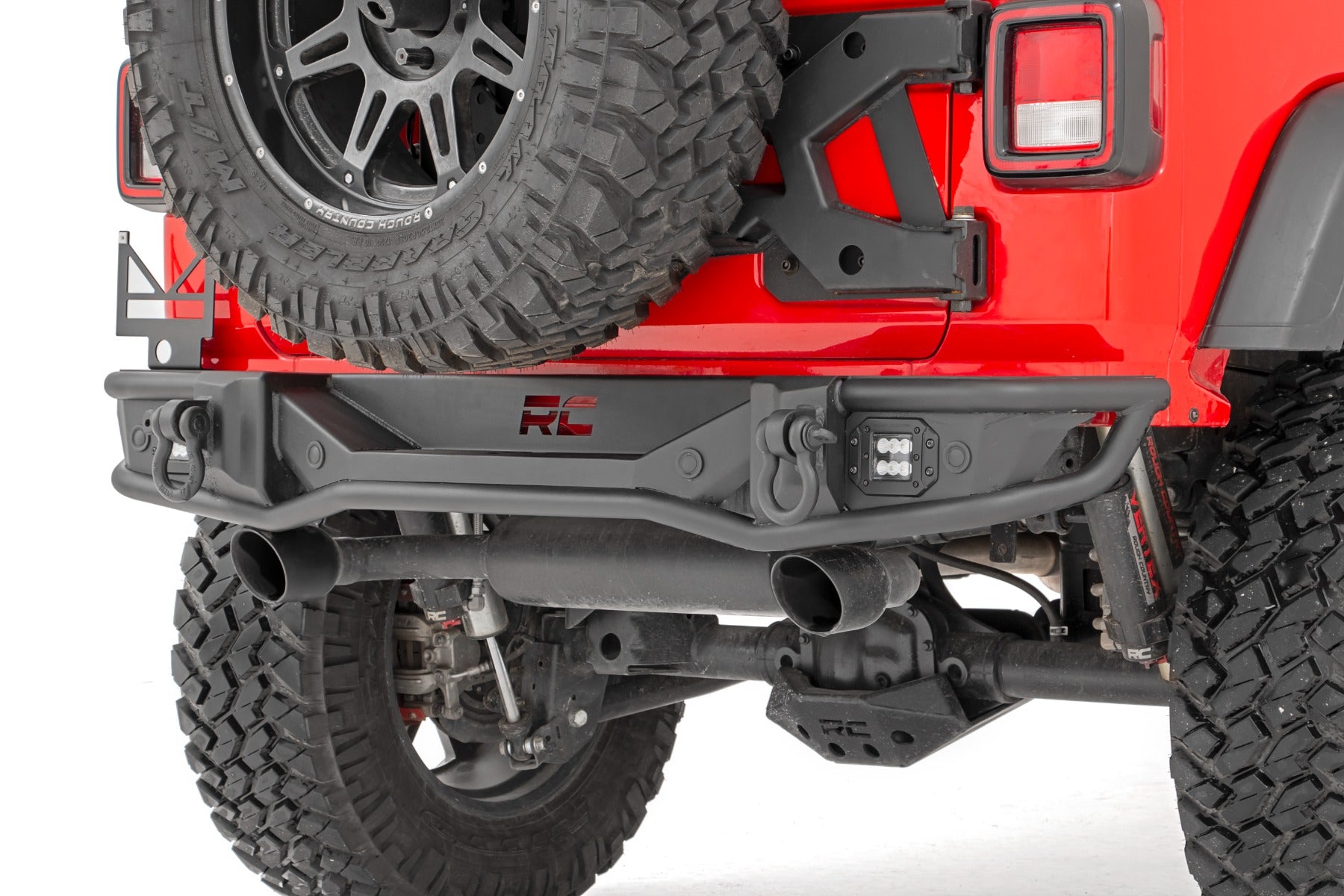 Rough Country | Rear Bumpers | Rear Bumper Tubular 18-22 Jeep Wrangler JL 4WD Rough Country | 10648