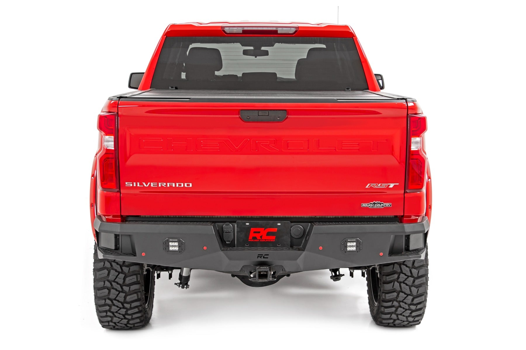 Rough Country | Rear Bumpers | Chevrolet Heavy-Duty Rear LED Bumper 19-21 Chevrolet Silverado 1500 Rough Country | 10758