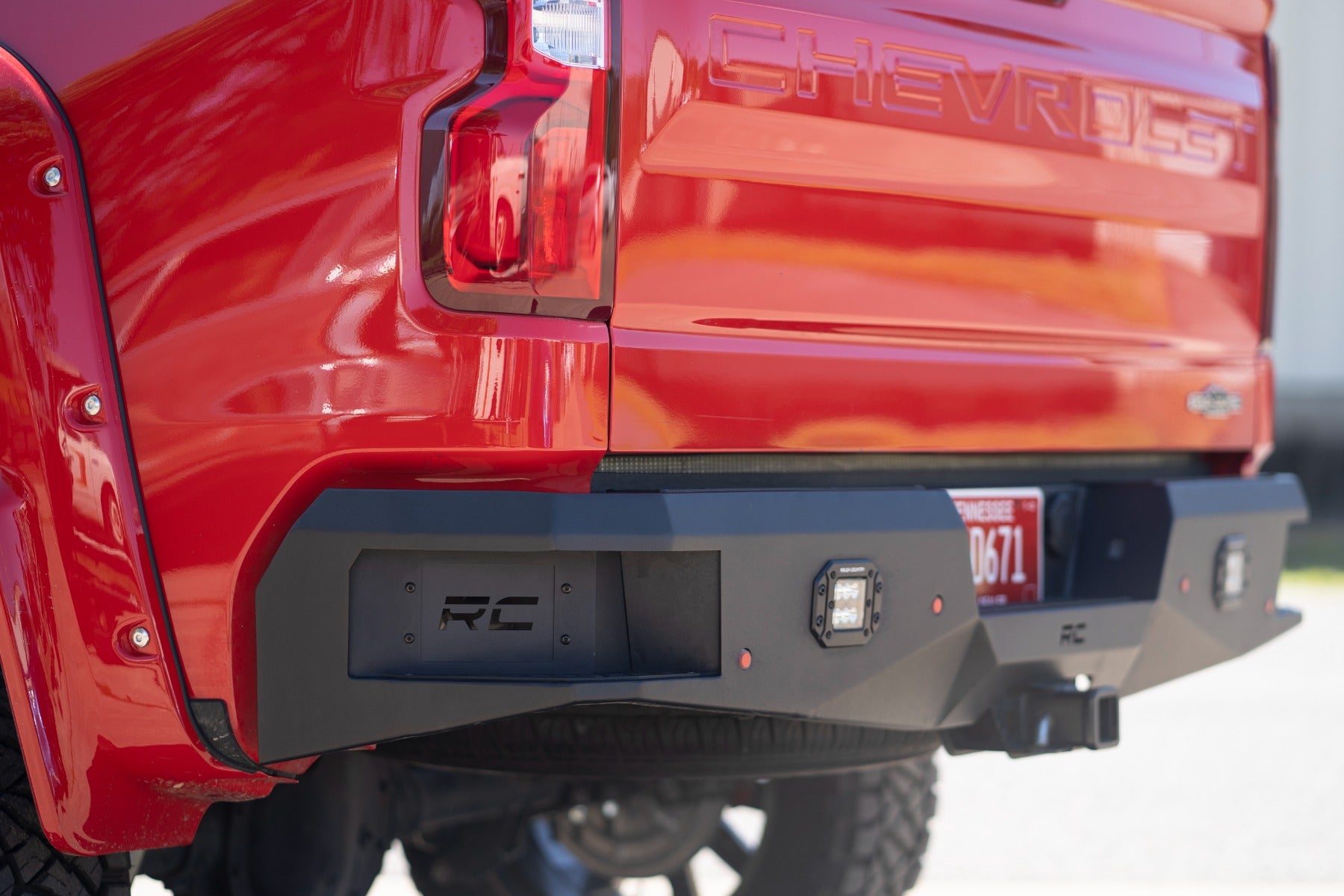 Rough Country | Rear Bumpers | Chevrolet Heavy-Duty Rear LED Bumper 19-21 Chevrolet Silverado 1500 Rough Country | 10758