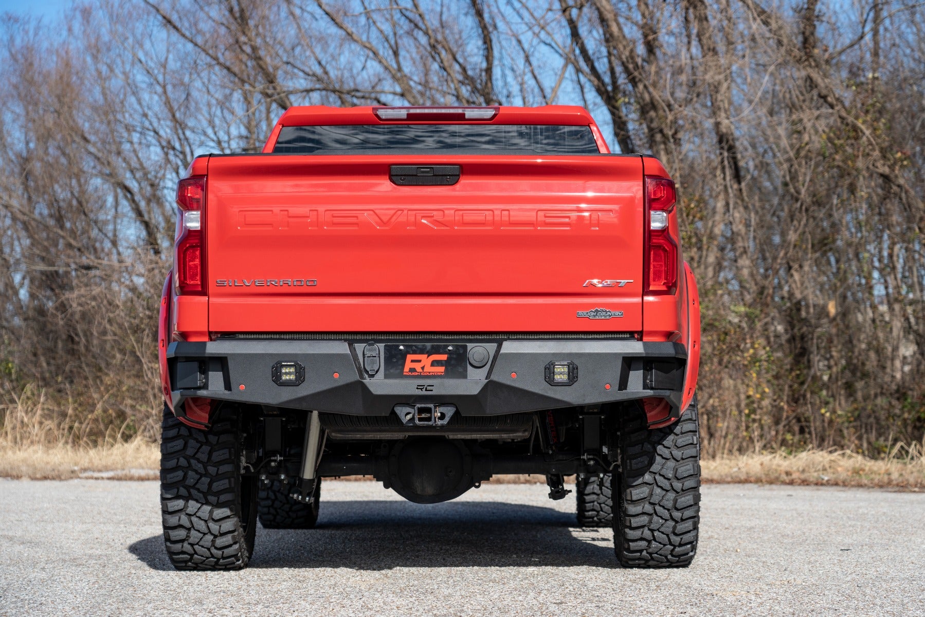 Rough Country | Rear Bumpers | Chevrolet Heavy-Duty Rear LED Bumper 19-21 Chevrolet Silverado 1500 Rough Country | 10758