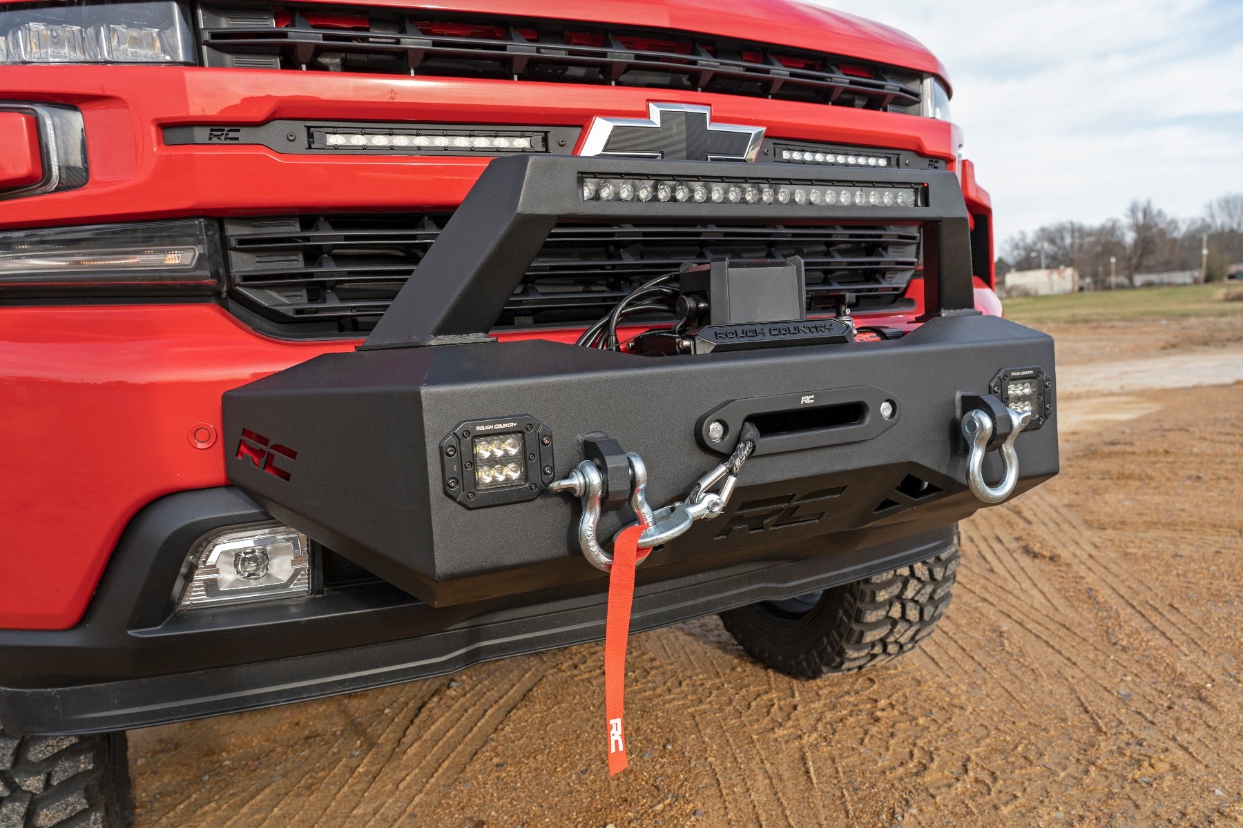 Rough Country | Winch Mounting Kits | Silverado 1500 EXO Winch Mount System For 19-Pres Chevrolet Silverado 1500 Rough Country | 10765