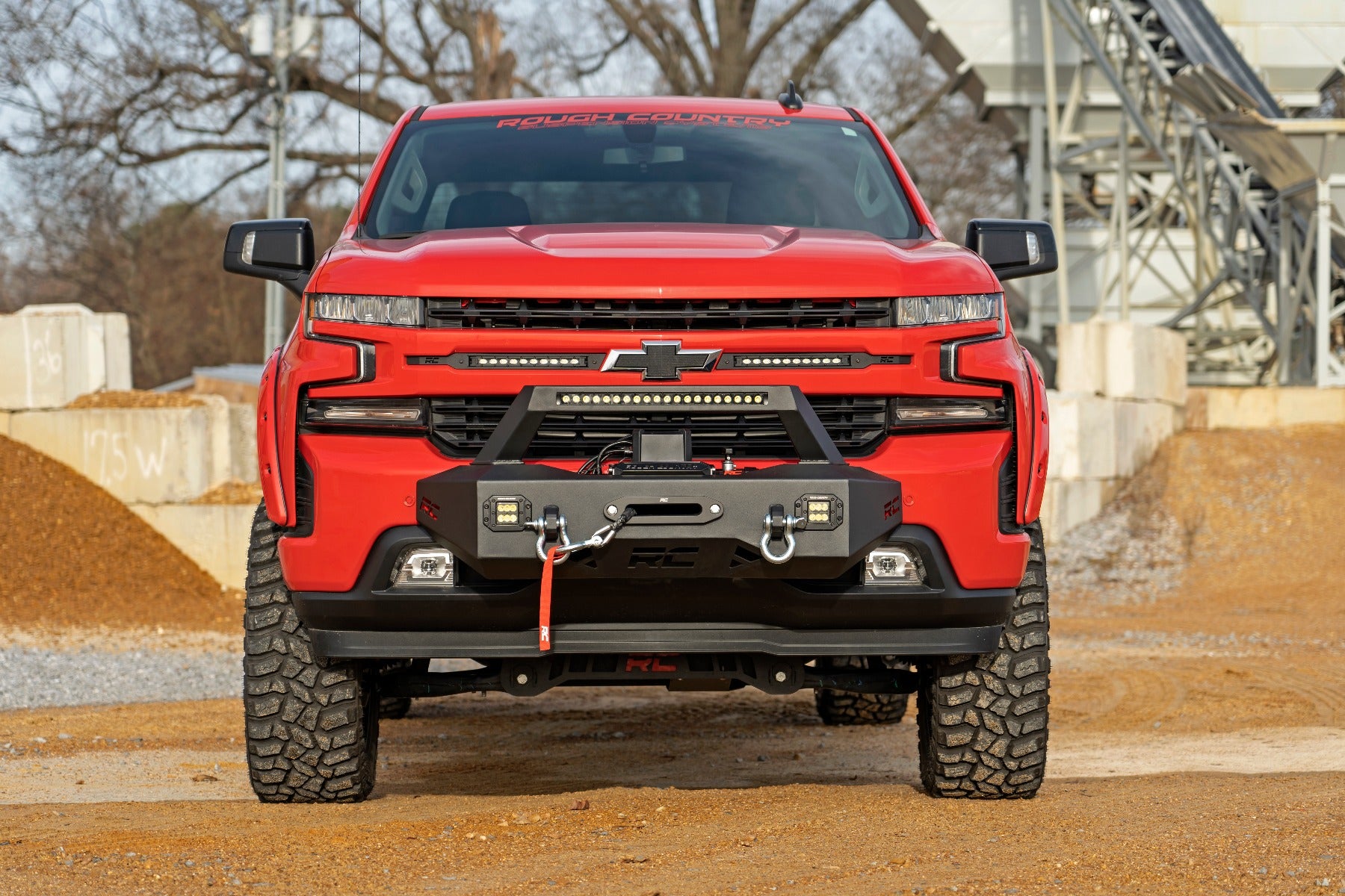 Rough Country | Winch Mounting Kits | Silverado 1500 EXO Winch Mount System For 19-Pres Chevrolet Silverado 1500 Rough Country | 10765