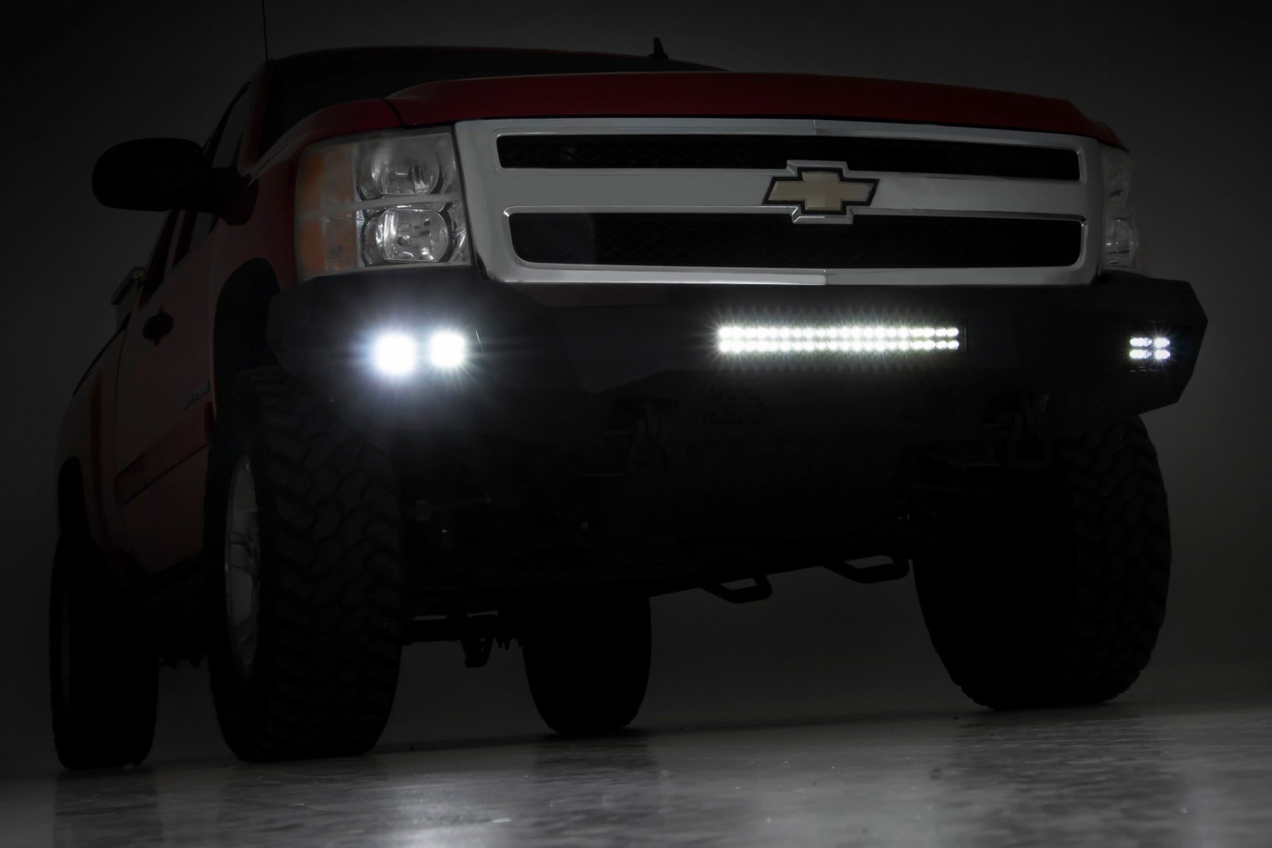 Rough Country | Front Bumpers | Chevy Heavy-Duty Front LED Bumper For 07-13 1500 Rough Country | 10769