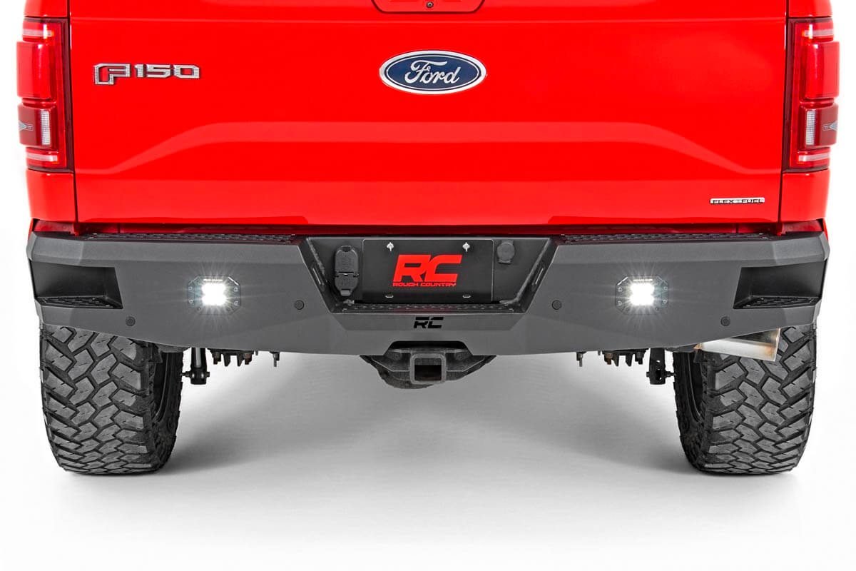 Rough Country | Rear Bumpers | Ford Heavy-Duty Rear LED Bumper 15-20 F-150 Rough Country | 10771