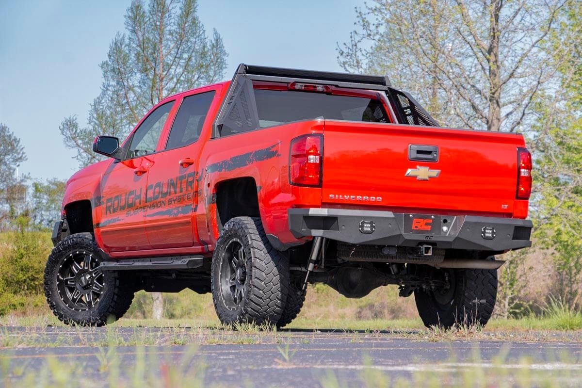 Rough Country | Rear Bumpers | Chevy Heavy-Duty Rear LED Bumper 07-18 Silverado 1500 Rough Country | 10773