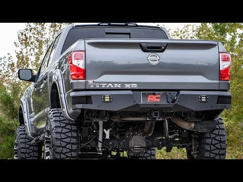 Rough Country | Rear Bumpers | Nissan Heavy-Duty Rear LED Bumper 16-20 Titan XD Rough Country | 10781