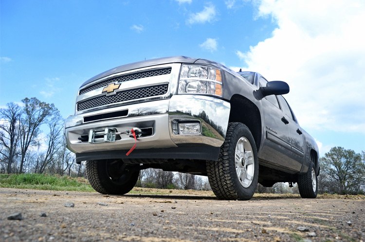 Rough Country | Winch Mount Plate | Hidden Winch Mounting Plate 07-13 Silverado/Sierra Silverado/Sierra 1500 Rough Country | 1080