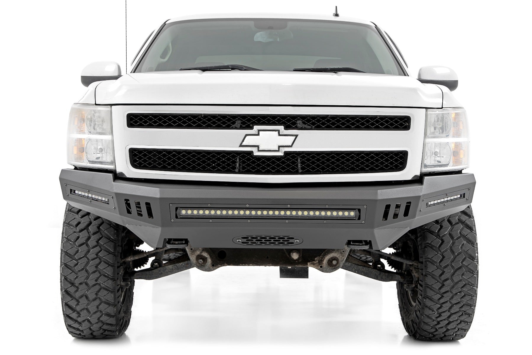 Rough Country | Front Bumpers | DIY Front Prerunner Bumper Black LEDs 07-13 Chevrolet Silverado 1500 2WD/4WD Rough Country | 10911