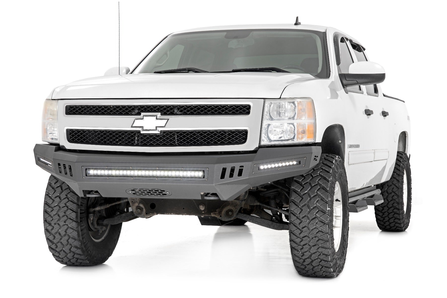 Rough Country | Front Bumpers | DIY Front Prerunner Bumper Black LEDs 07-13 Chevrolet Silverado 1500 2WD/4WD Rough Country | 10911
