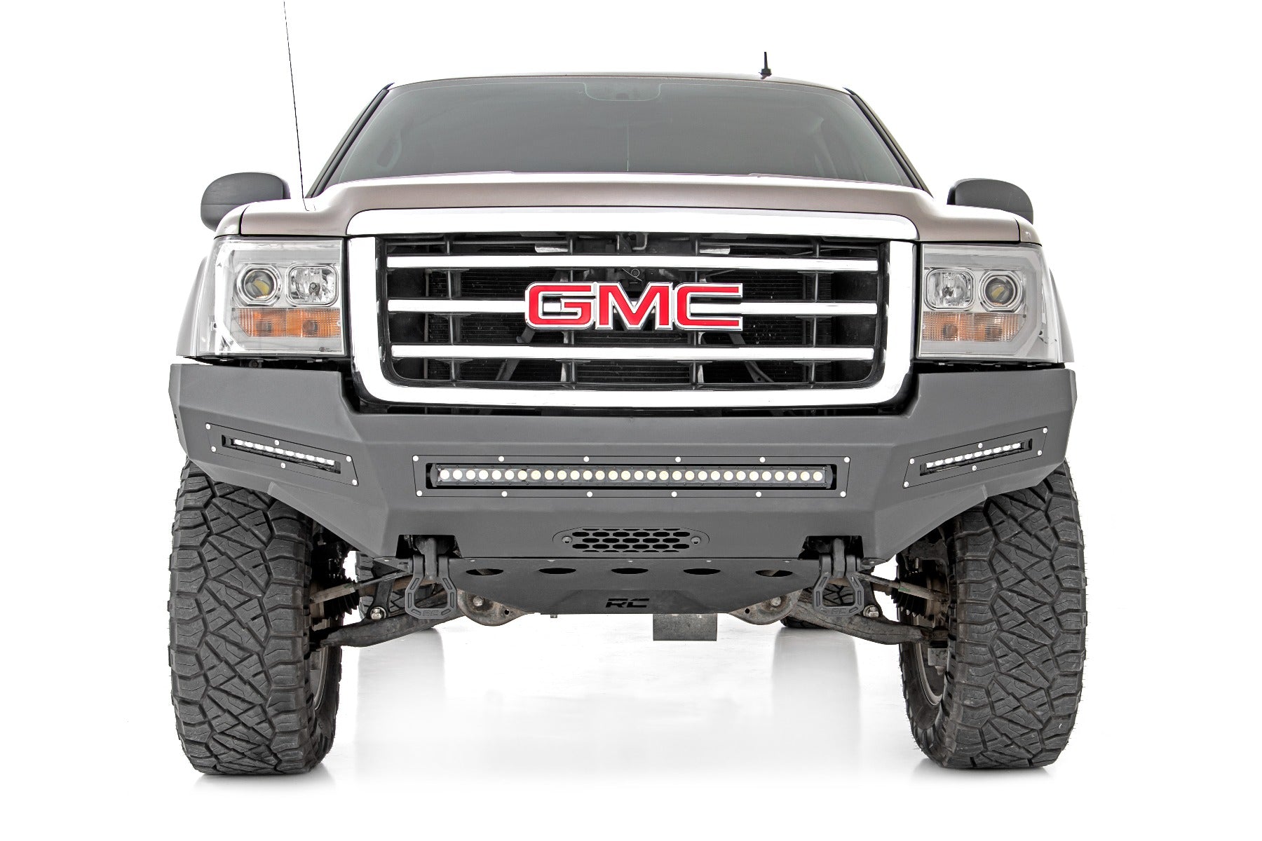 Rough Country | Front Bumpers | 07-13 GMC Sierra 1500 Front High Clearance Bumper Kit w/LEDs Rough Country | 10913