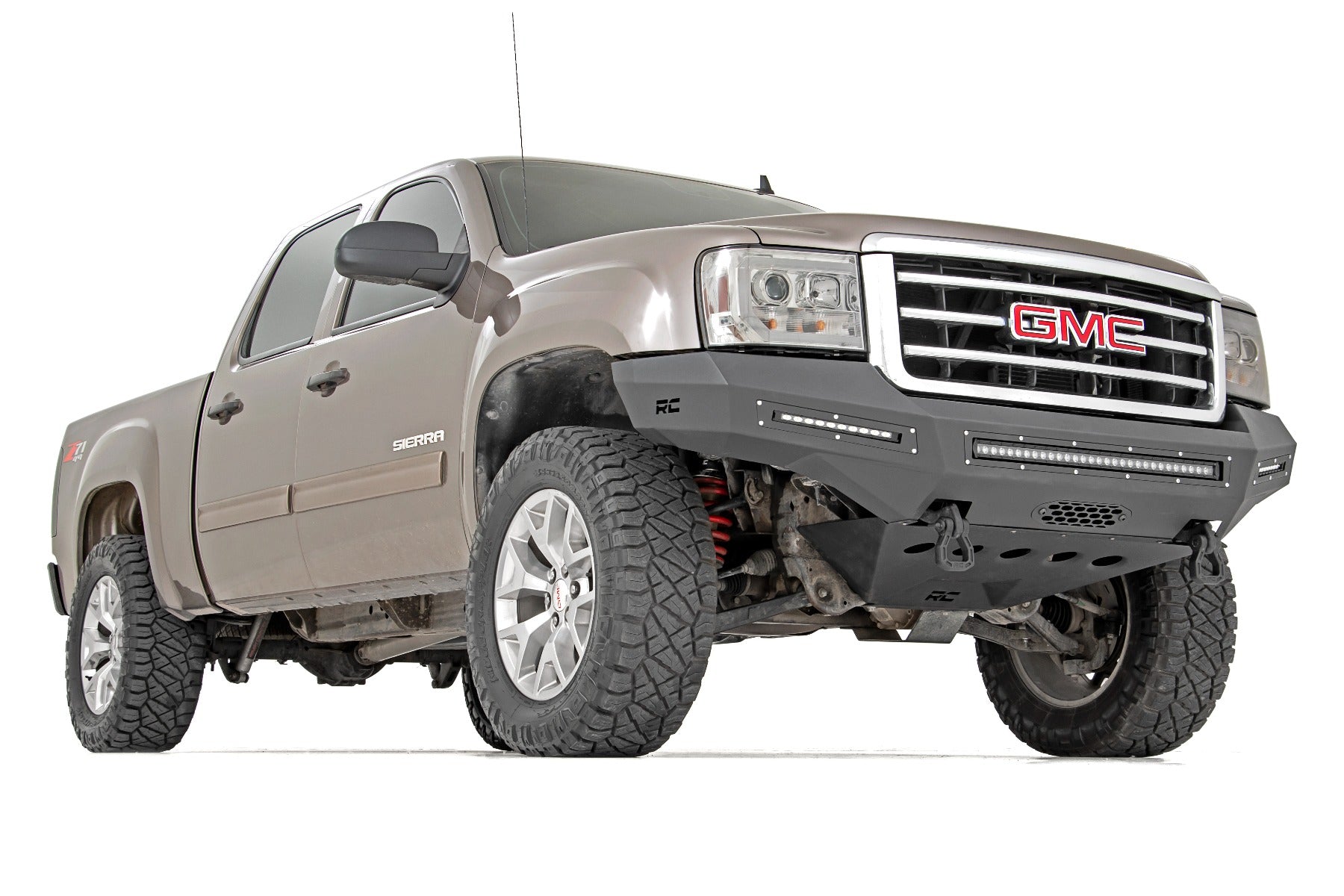 Rough Country | Front Bumpers | 07-13 GMC Sierra 1500 Front High Clearance Bumper Kit w/LEDs Rough Country | 10913
