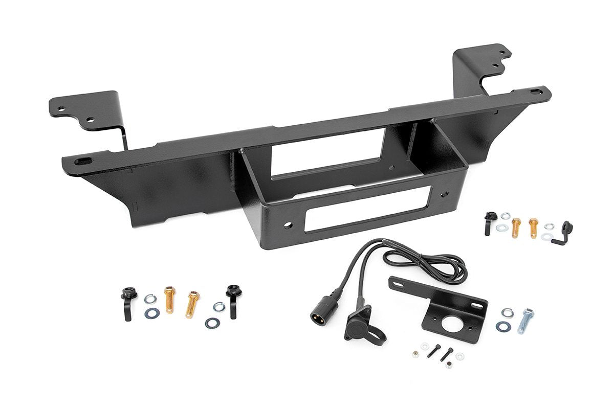 Rough Country | Winch Mount Plate | Hidden Winch Mounting Plate 99-06 Silverado/Sierra 1500 Rough Country | 11002