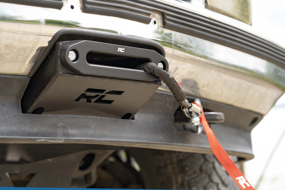 Rough Country | Winch Mount Plate | GM Hidden Winch Mounting Plate 88-98 1500 Pickup and 95-99 Tahoe Rough Country | 11008