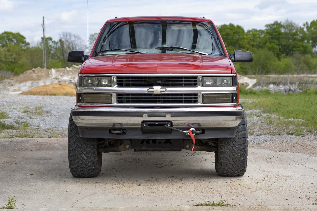 Rough Country | Winch Mount Plate | GM Hidden Winch Mounting Plate 88-98 1500 Pickup and 95-99 Tahoe Rough Country | 11008