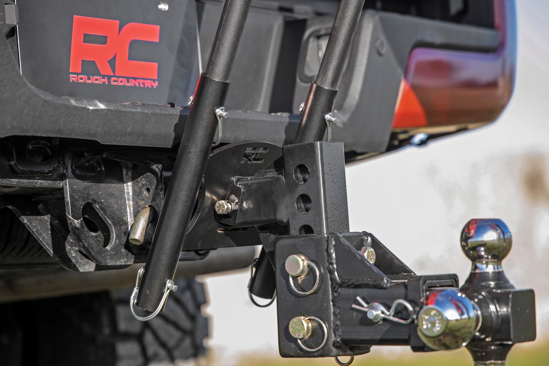 Rough Country | Flag Pole Mount | Dual Flag Pole Holder Mount for 2 Inch Hitch Rough Country | 117500