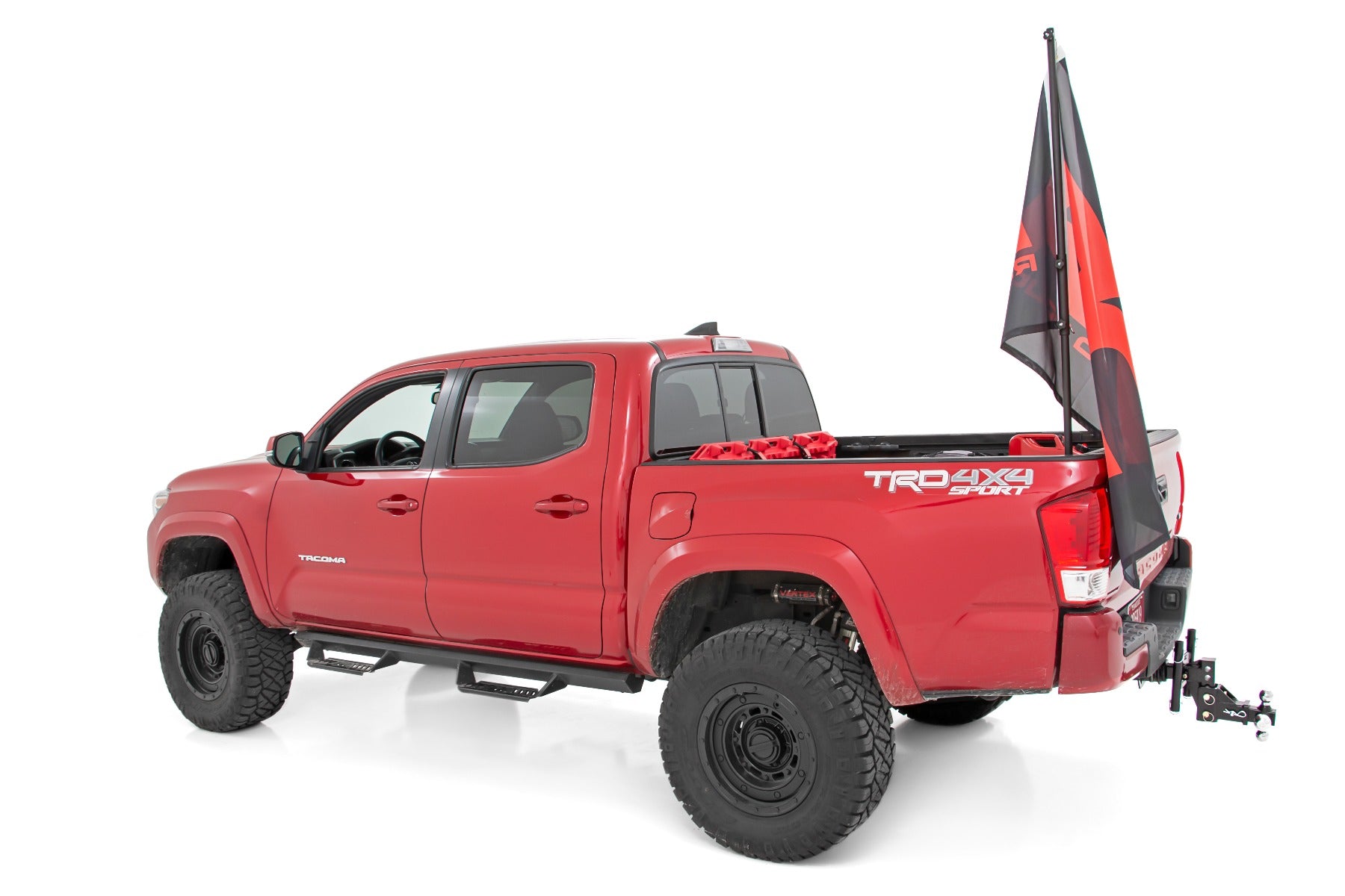 Rough Country | Flag Pole Mount | Flag Pole Holder for Bed Rail w/ Flag Pole Rough Country | 117503