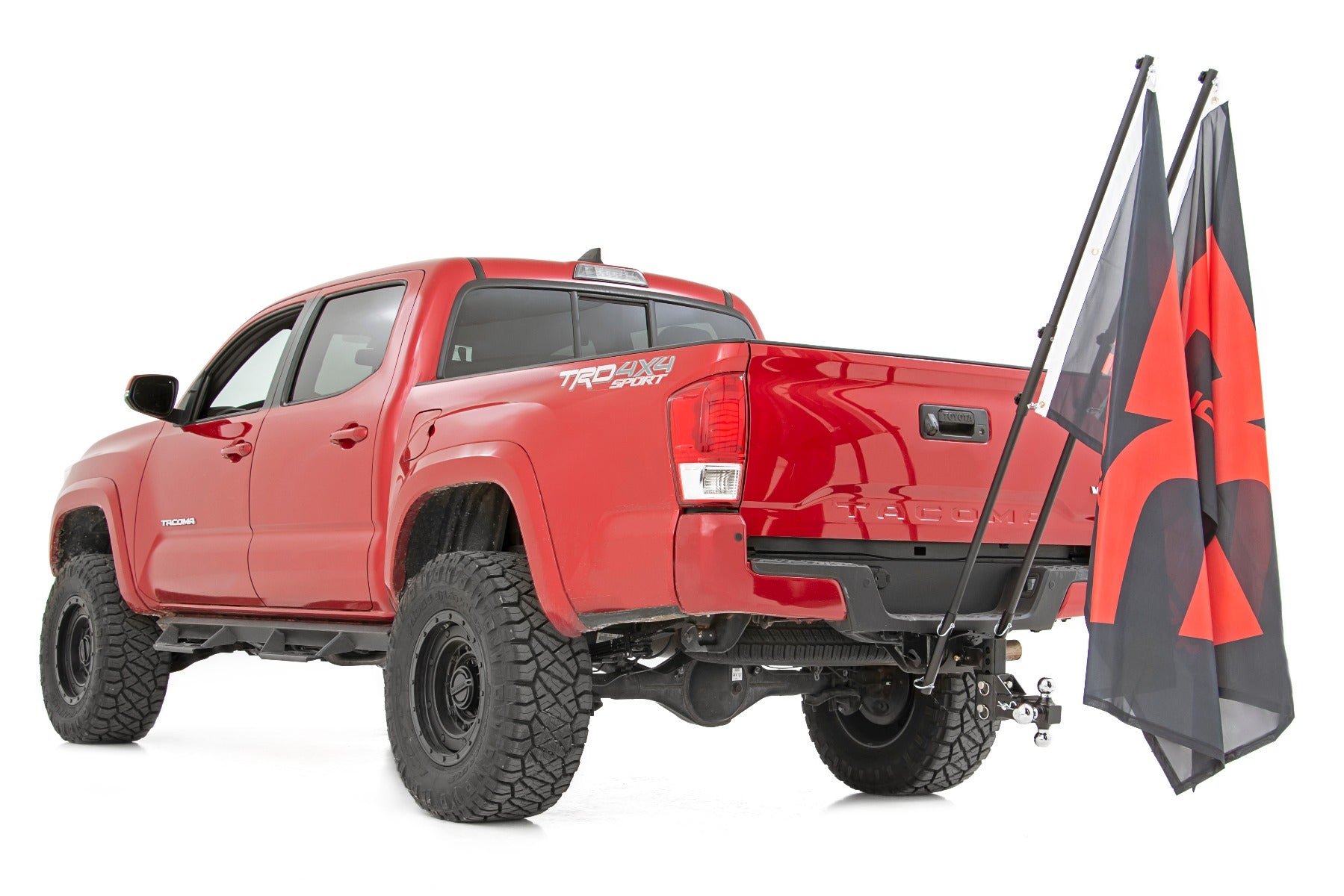 Rough Country | Flag Pole Mount | Flag Pole Holder for 2 Inch Hitch w/ Flag Poles Rough Country | 117504