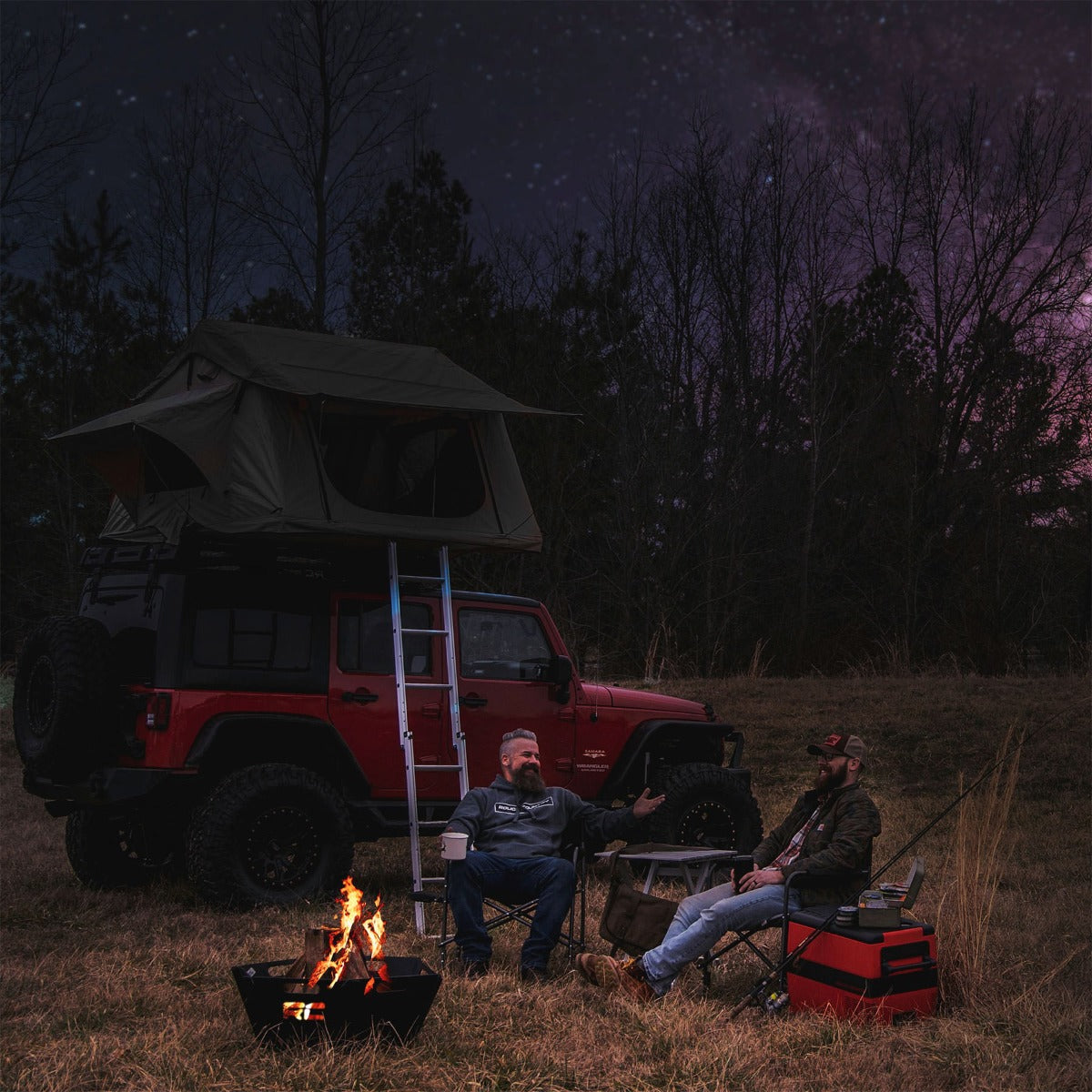 Rough Country | Fire Pit | Overland Collapsible Fire Pit w/Carry Bag Rough Country | 117513a