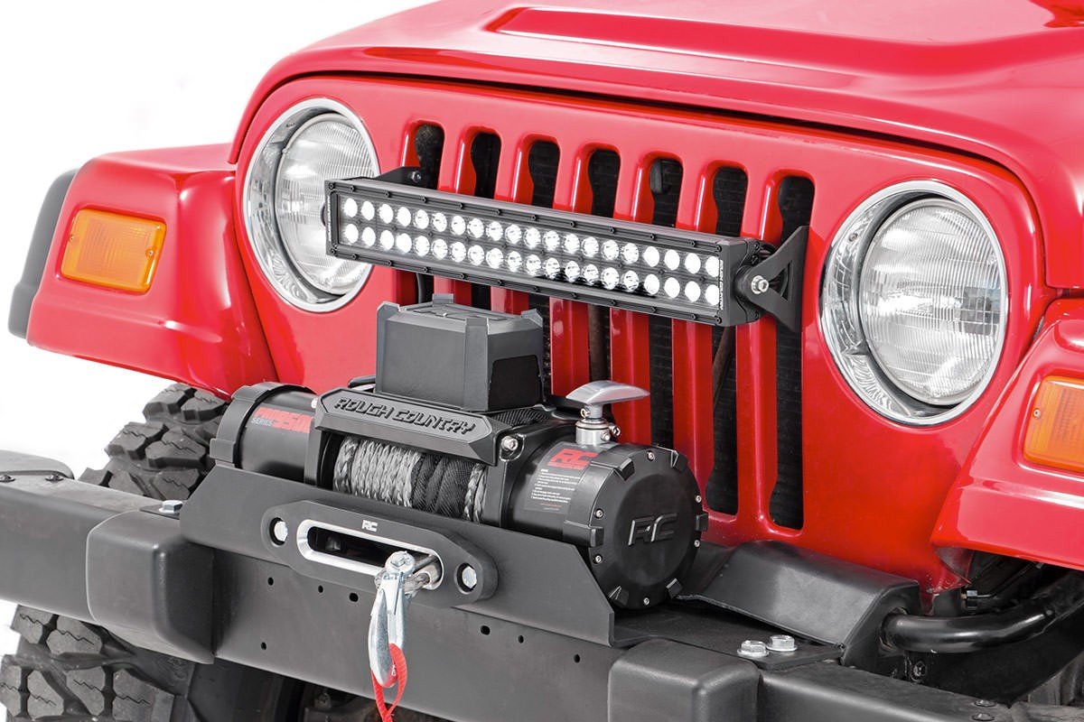 Rough Country | Winch Mount Plate | Jeep Winch Mounting Plate 87-06 Wrangler YJ/TJ Rough Country | 1189