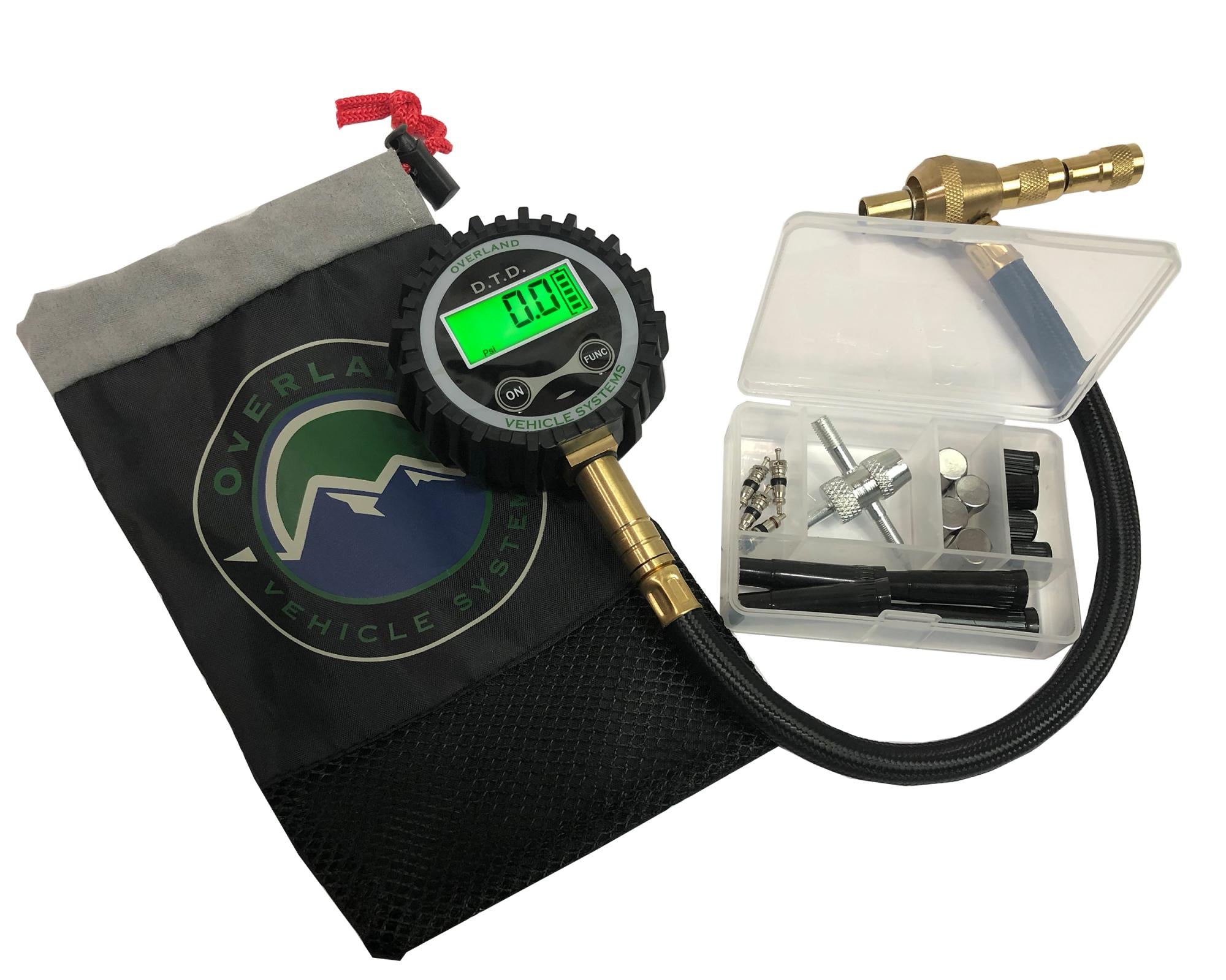 Up Down Air | Tire Deflator | Digital Tire Deflator with Valve Kit & Storage Bag Up Down Air | 12020001