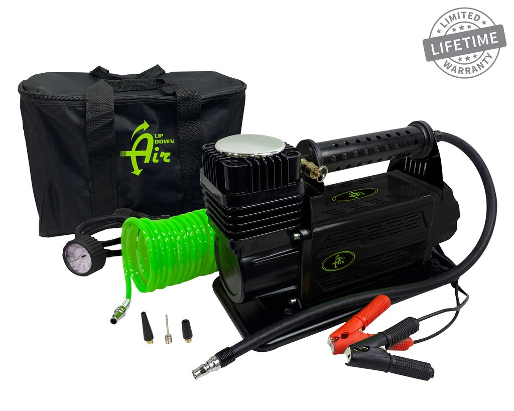 Up Down Air | Air Compressor | Air Compressor System 5.6 CFM With Storage Bag Hose & Attachments Single Motor Up Down Air | 12099917
