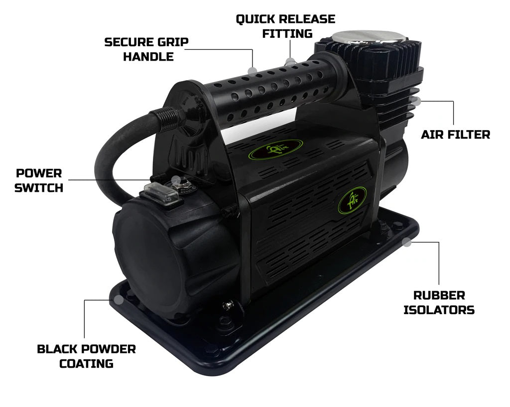 Up Down Air | Air Compressor | Air Compressor System 5.6 CFM With Storage Bag Hose & Attachments Single Motor Up Down Air | 12099917