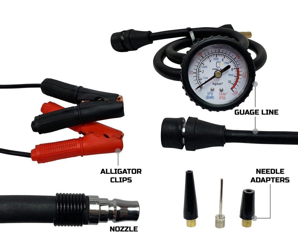 Up Down Air | Air Compressor | Air Compressor System 5.6 CFM With Storage Bag Hose & Attachments Single Motor Up Down Air | 12099917