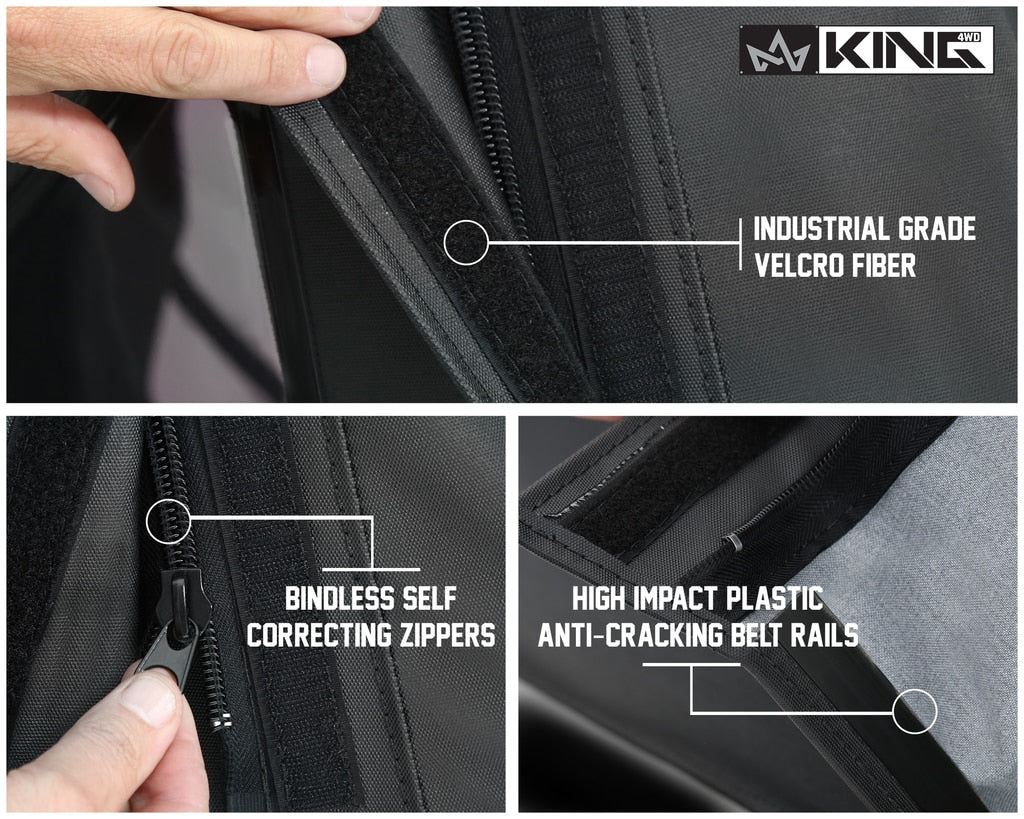 King 4WD | Soft Tops | Samurai Replacement Soft Top Tinted Windows For 86-94 Suzuki Samurai Black Diamond King 4WD | 14011035