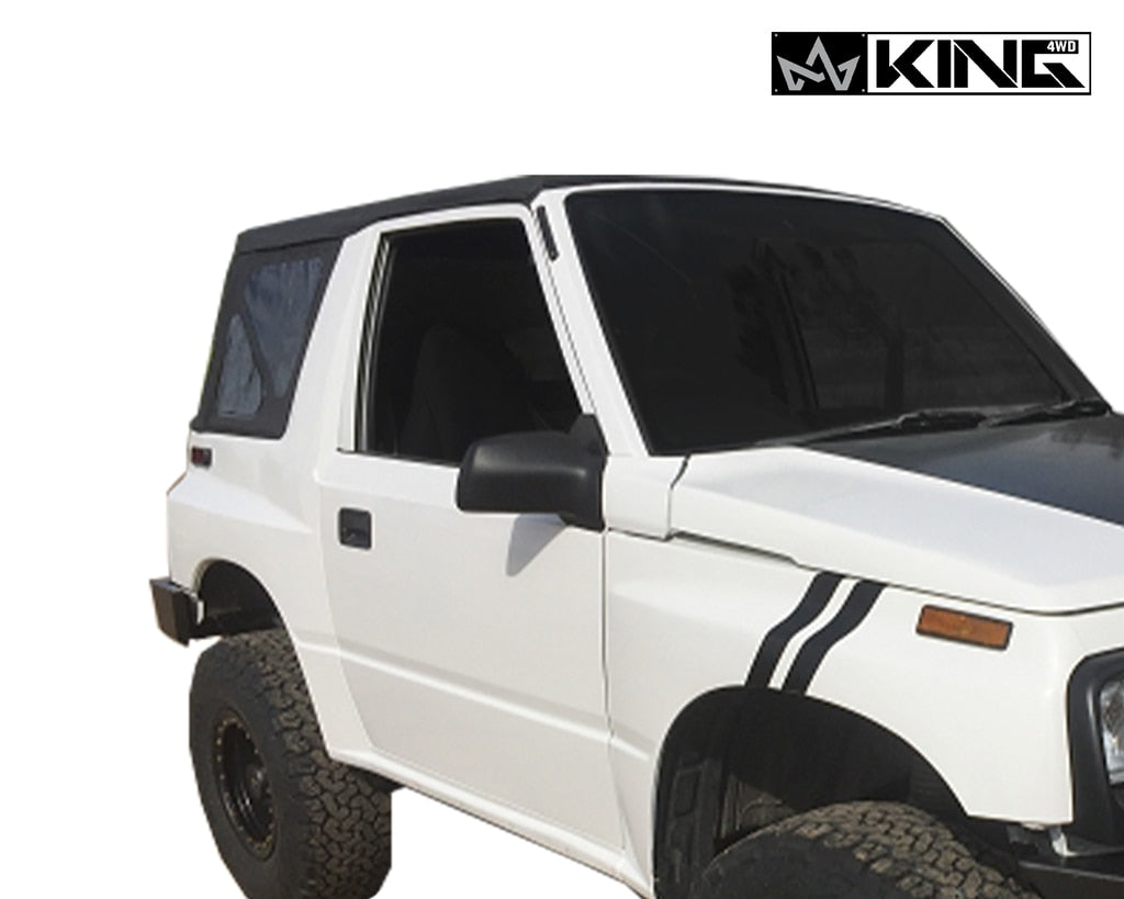 King 4WD | Soft Tops | Replacement Soft Top Tinted Windows For 86-94 Suzuki Sidekick/GEO Tracker Black Diamond King 4WD | 14011135
