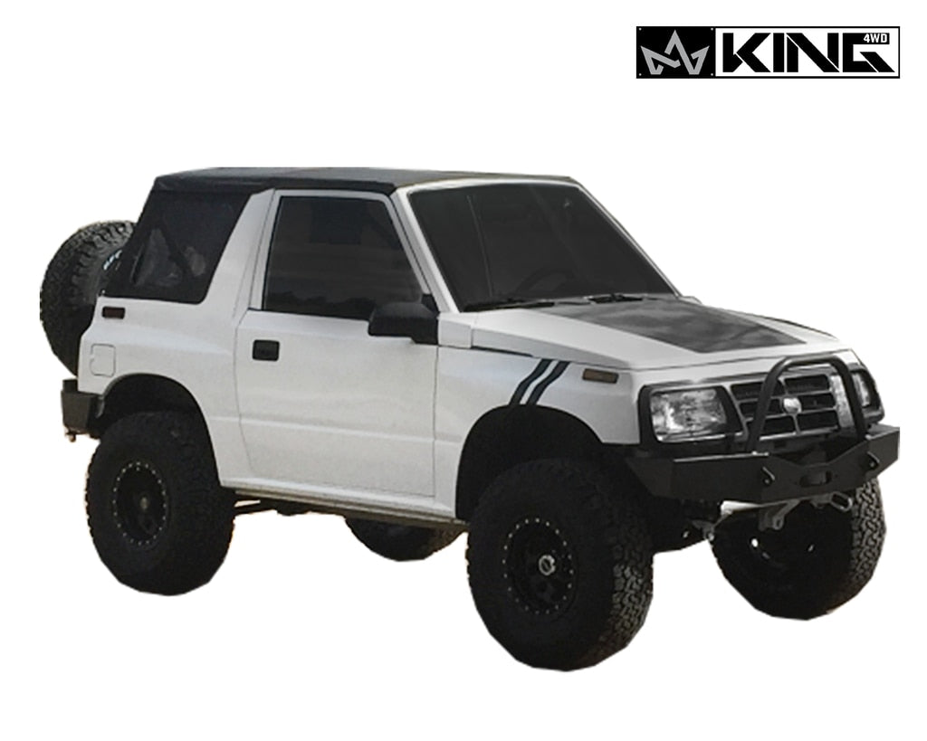 King 4WD | Soft Tops | Replacement Soft Top Tinted Windows For 86-94 Suzuki Sidekick/GEO Tracker Black Diamond King 4WD | 14011135