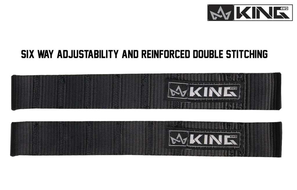 King 4WD | Door Strap | Jeep Interior Door Strap Heavy Duty Adjustable All Jeep Years Black King 4WD | 16010001