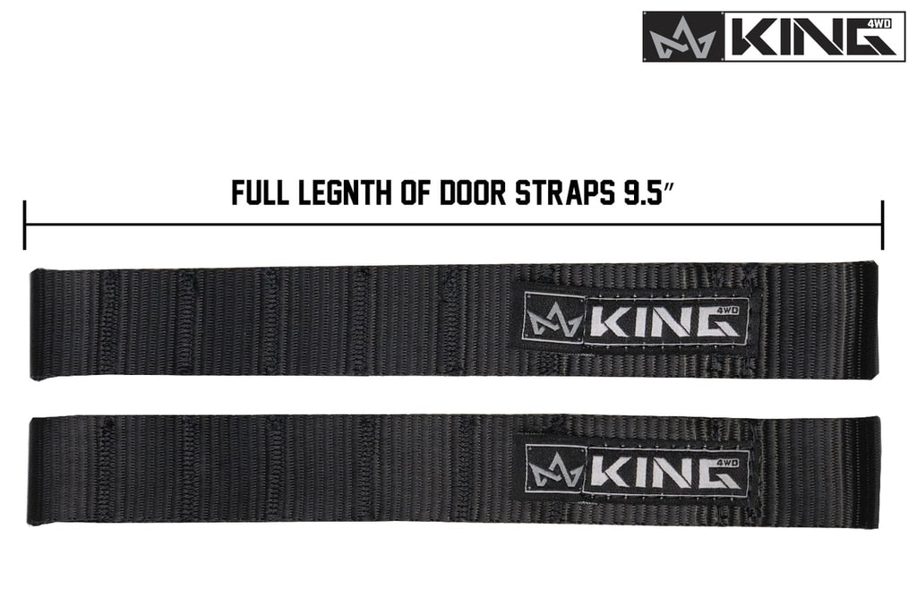 King 4WD | Door Strap | Jeep Interior Door Strap Heavy Duty Adjustable All Jeep Years Black King 4WD | 16010001
