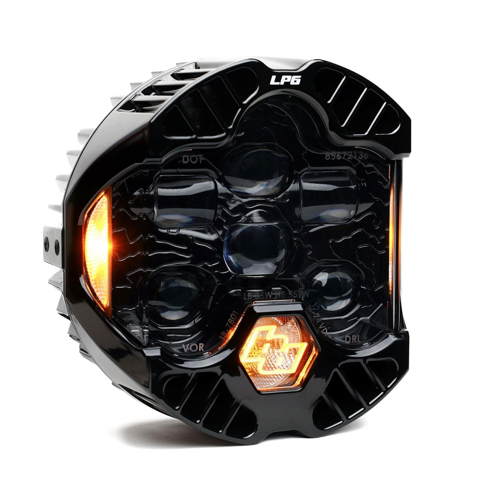 Baja Designs | Headlight Kit | DOT LP6 LED Headlight Replacement Universal (Amber) Baja Designs | 18-0002