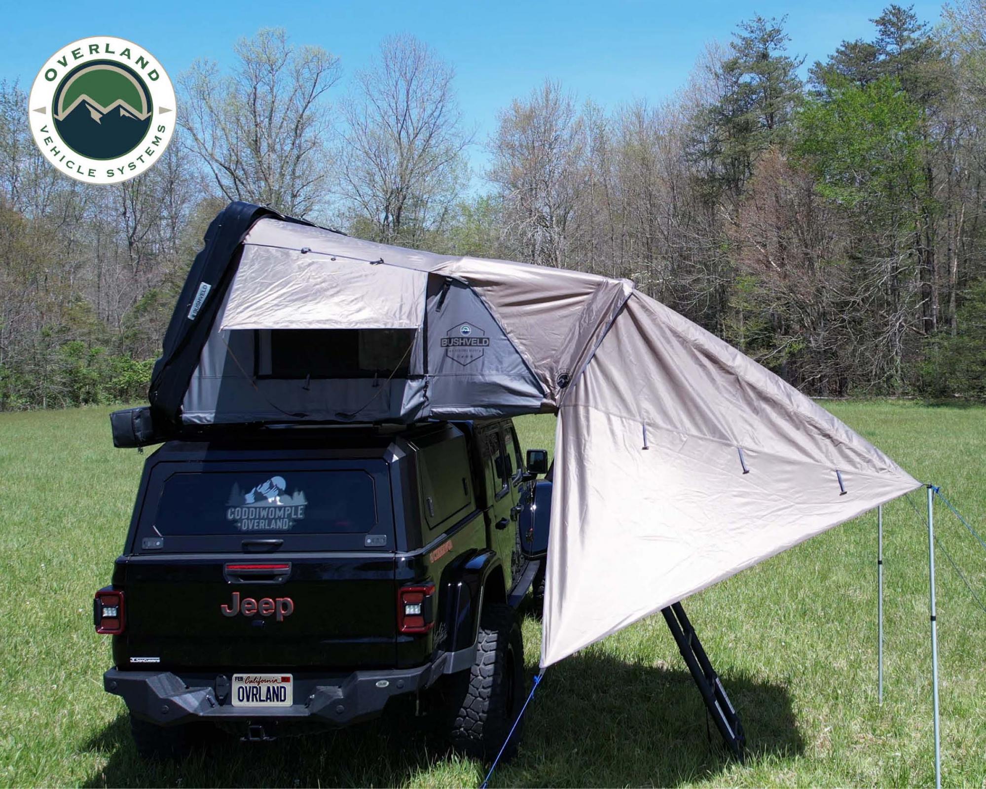 OVS | Roof Top Tent | HD Bushveld Hard Shell Roof Top Tent Awning for 4 Person Roof Top Tent | 18089903
