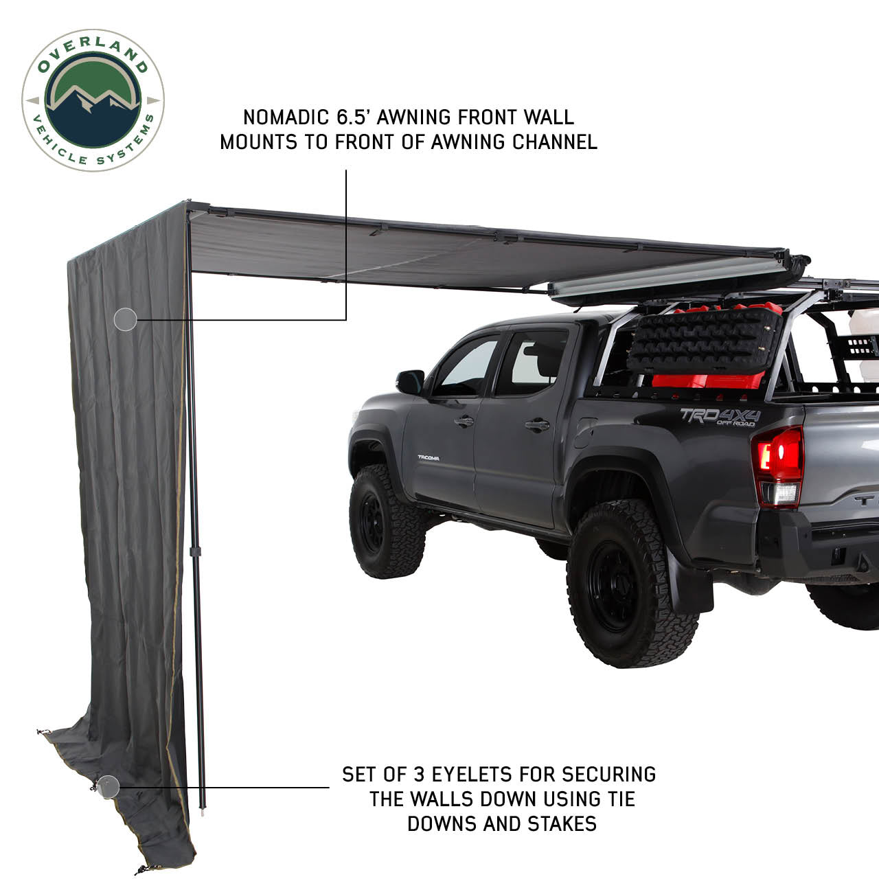OVS | Roof Top Tent | HD Nomadic 6.5’ Awning Shade Wall | 18089909