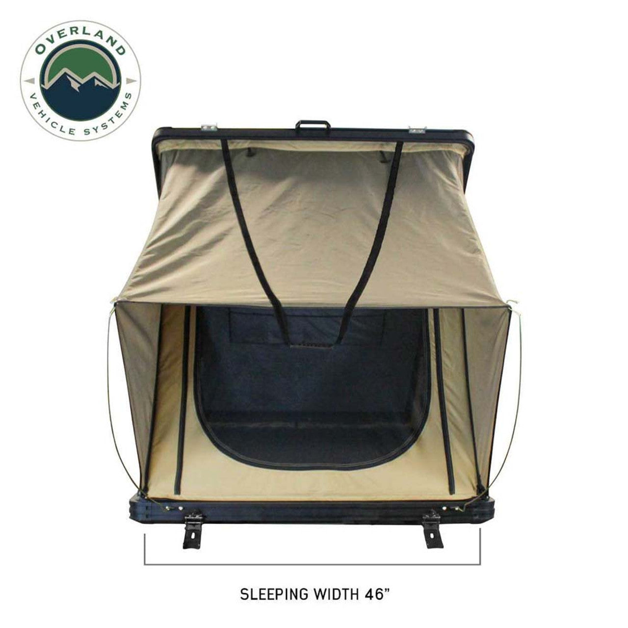 OVS | Tent Annex Room | LD TMON Clamshell Aluminum Hard Shell Roof Top Tent - 2 Person Capacity, Tan Body & Green Rainfly | 18119935