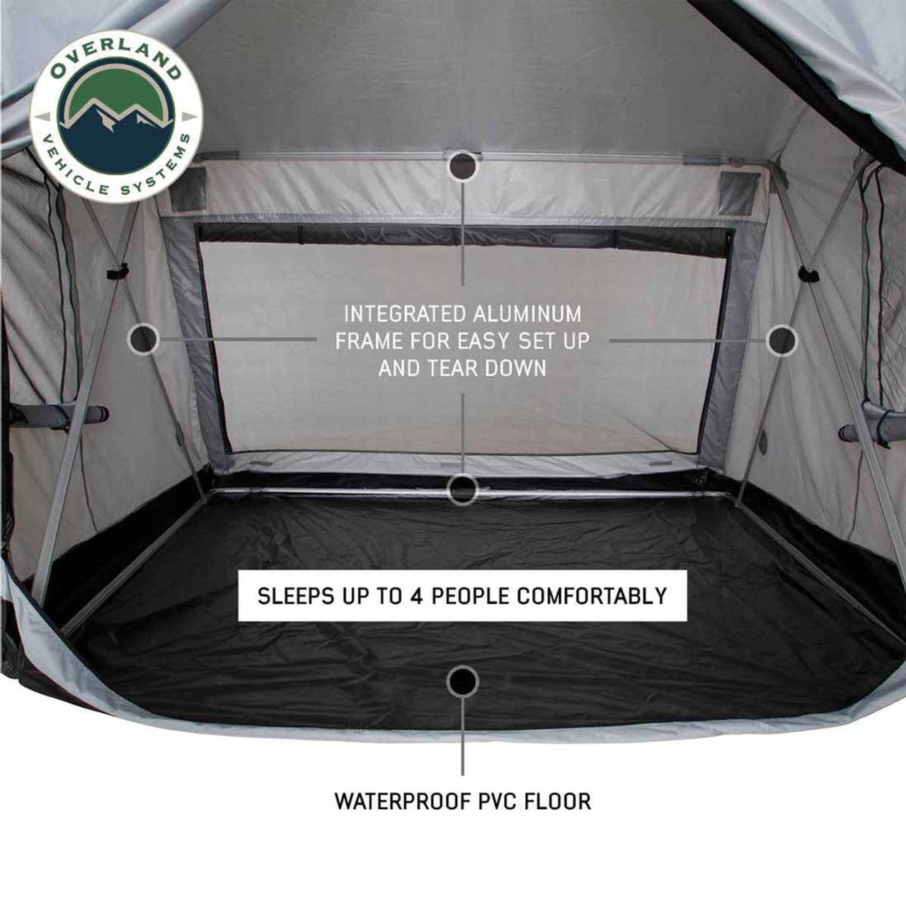 OVS | Tent | LD P.S.T. Portable Safari Ground Tent, Grey Body & Grey Trim | 18252520