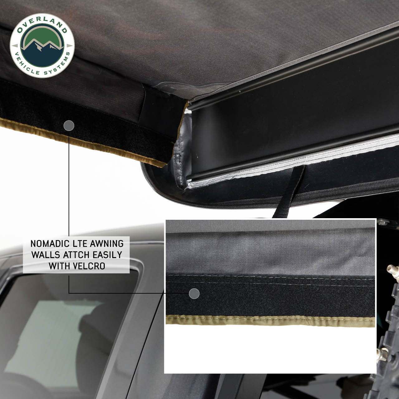 OVS |  | Nomadic Passenger Side Walls 1 & 2 270 LTE Awning Wall Kit Overland Vehicle Systems | 18349909