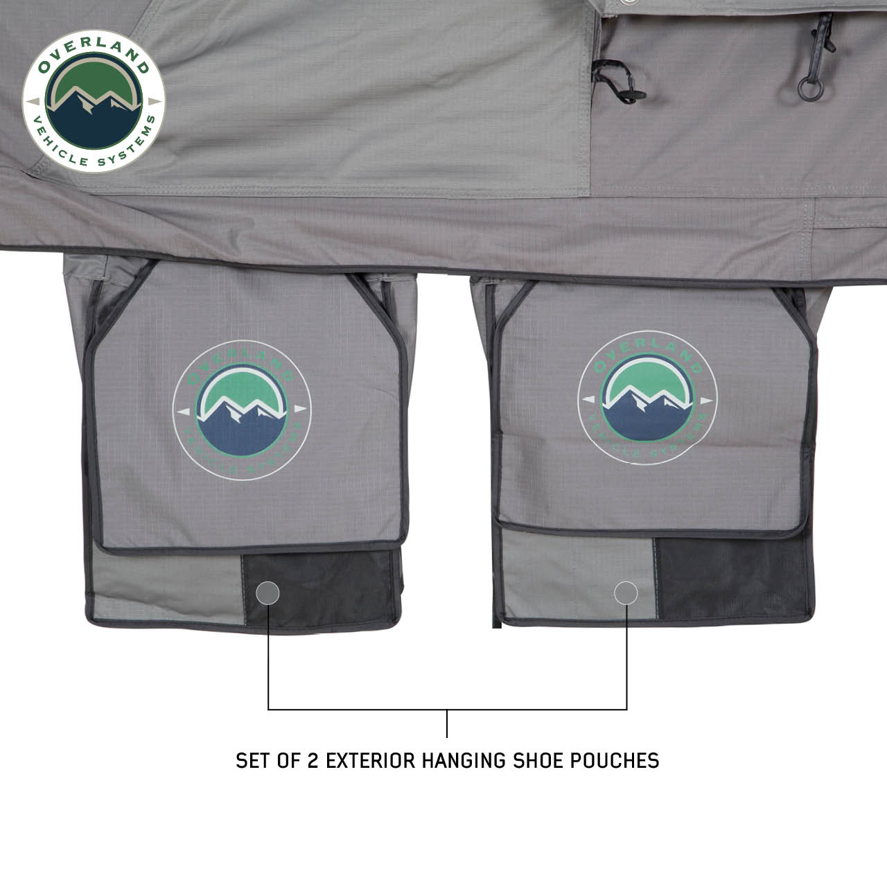 OVS | Roof Top Tent | HD Nomadic 4 Extended Soft Shell Roof Top Tent, Grey Body & Green Rainfly | 18349936