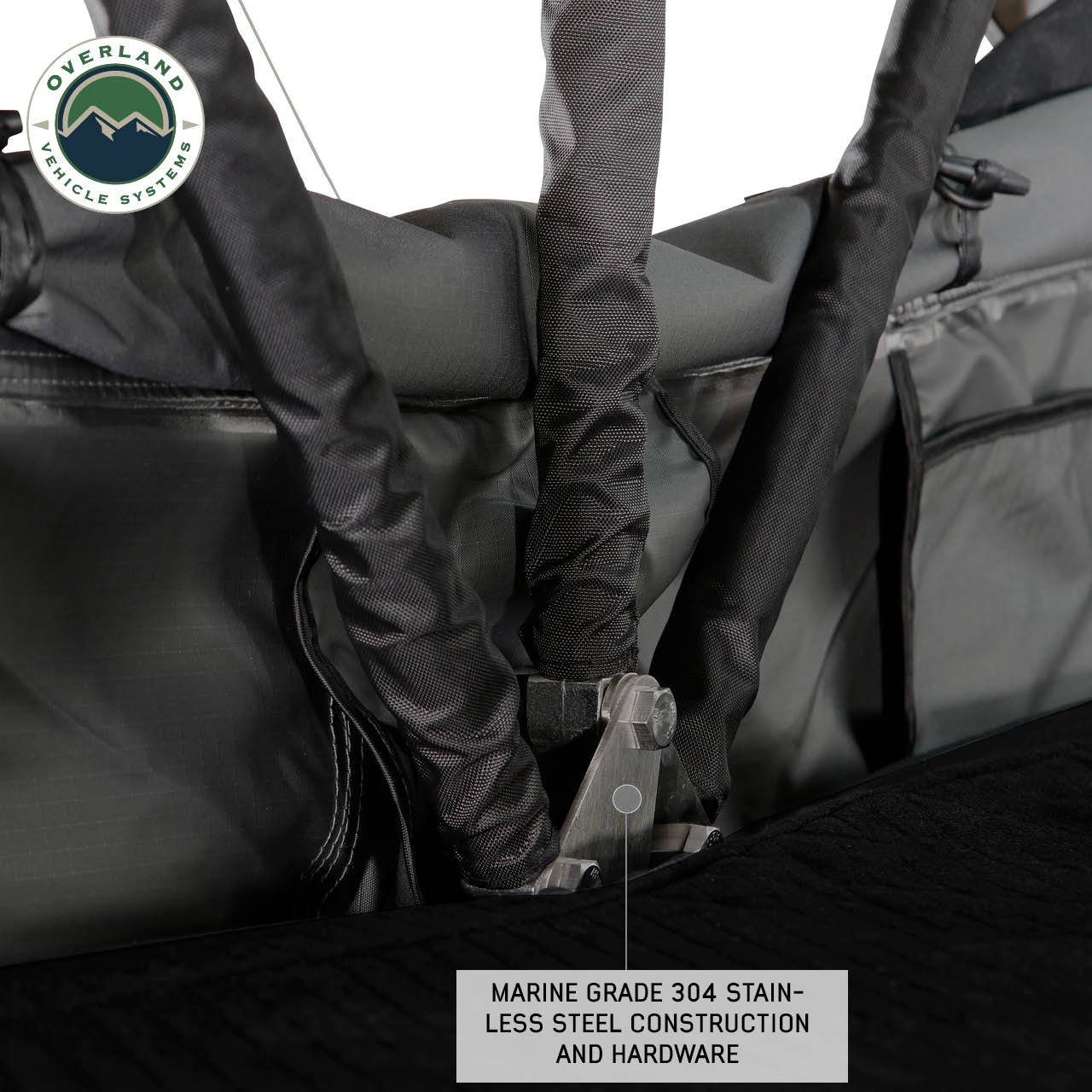 OVS | Roof Top Tent | HD Nomadic 3 Standard Soft Shell Roof Top Tent, Grey Body & Green Rainfly | 18439936