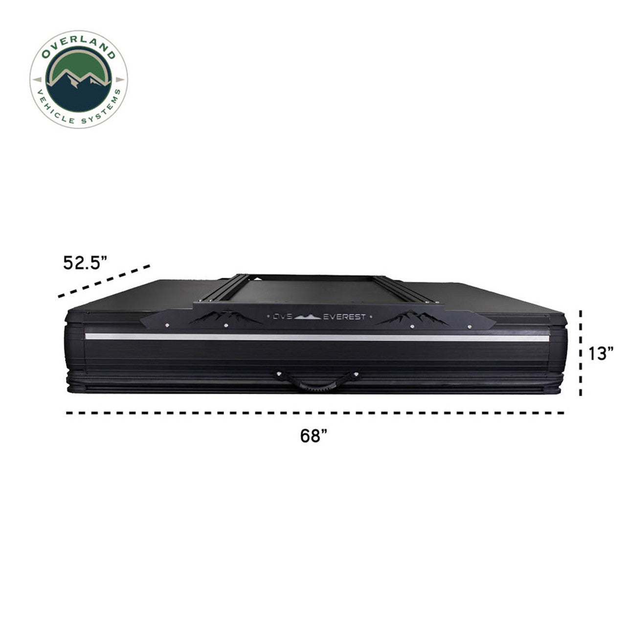 OVS | Roof Top Tent | XD Everest Cantilever Aluminum Hard Shell Roof Top Tent, Blue Body & Black Rainfly | 18489902