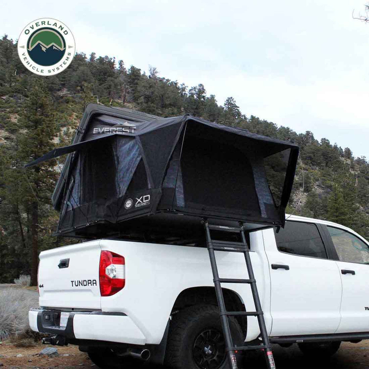 OVS | Roof Top Tent | XD Everest Cantilever Aluminum Hard Shell Roof Top Tent, Blue Body & Black Rainfly | 18489902