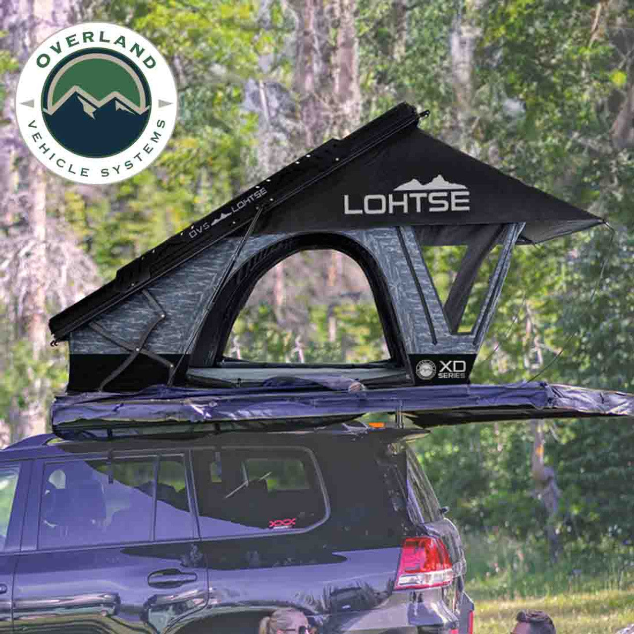 OVS | Roof Top Tent | XD Lhotse Clam Shell Aluminum Hard Shell Roof Top Tent, Blue Body & Black Rainfly | 18589902