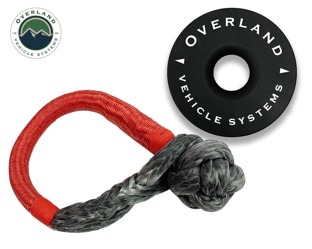 OVS | Soft Shackle | Combo Kit - Soft Shackle 5/8" 44,500 lb. and Recovery Ring 6.25" 45,000 lb. Black | 19-6580