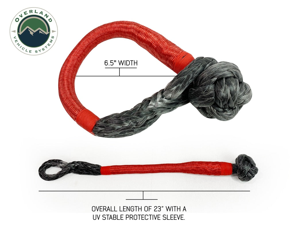 OVS | Soft Shackle | Combo Kit - Soft Shackle 5/8" 44,500 lb. and Recovery Ring 6.25" 45,000 lb. Black | 19-6580