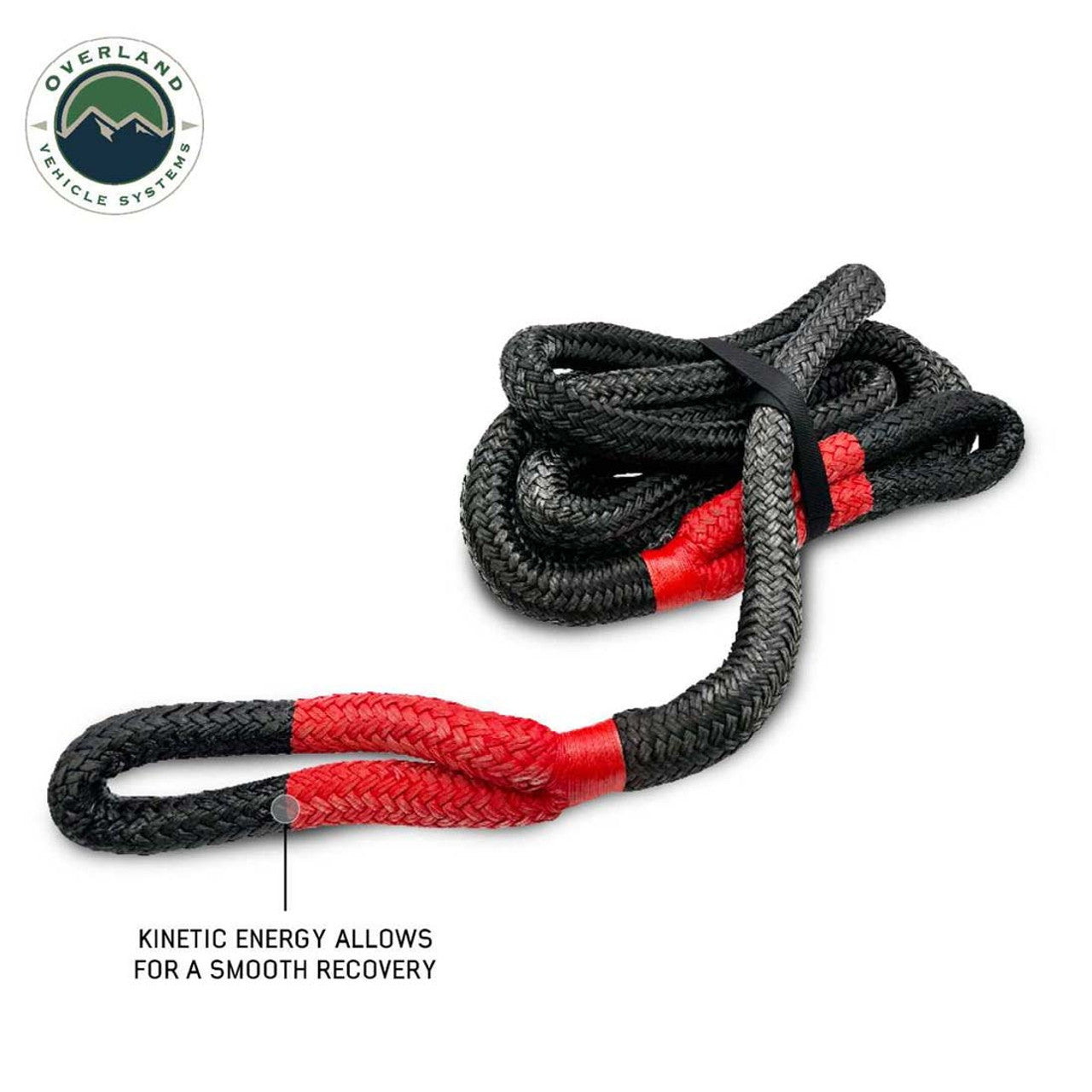 OVS | Recovery Rope | Brute Kinetic Recovery Rope 7/8 Inch x 20 Foot With Storage Bag Overland Vehicle Systems | 19009920