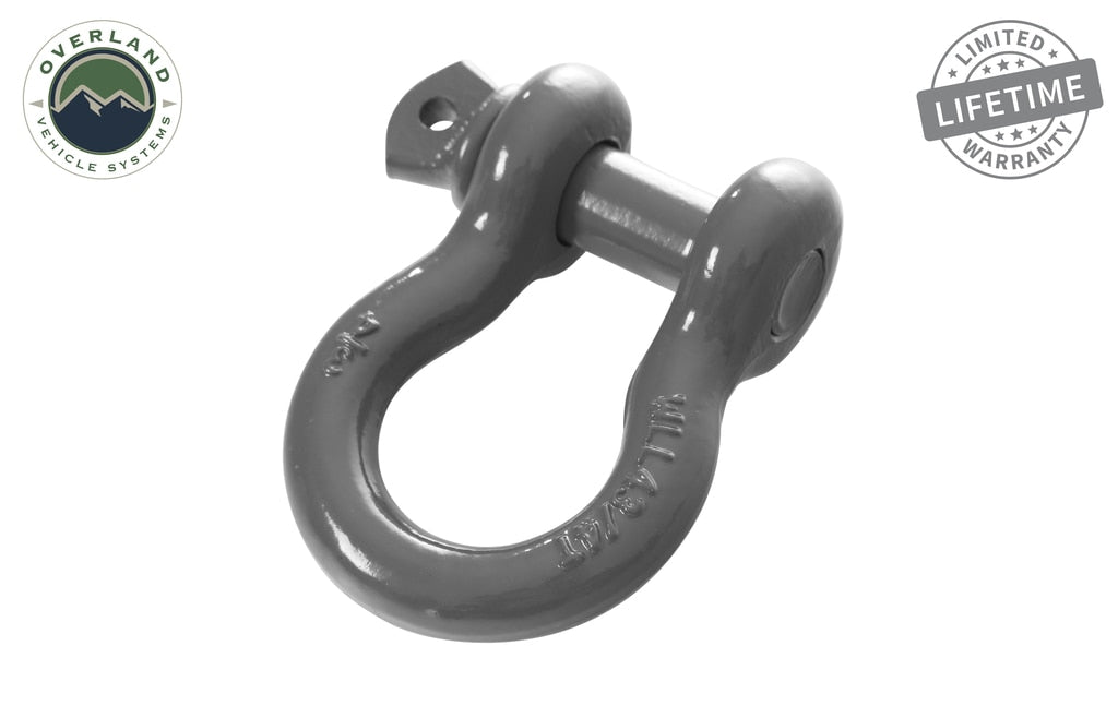 OVS | Winch Shackle | Recovery Shackle D-Ring 3/4" 4.75 Ton - Gray | 19019903